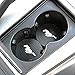 CARFORU 2 Pack Auto Sport 2.75 Inch Diameter Oval Tough Car Logo Vehicle Travel Auto Cup Holder Insert Coaster Can Car Interior Accessories Anti Slip Cup Mat Fit for Mustang Accessory