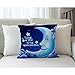 Moslion Quotes Pillow Case I Love You The Moon and Back Letter with Smile Moon Decorative Throw Pillow Case 18