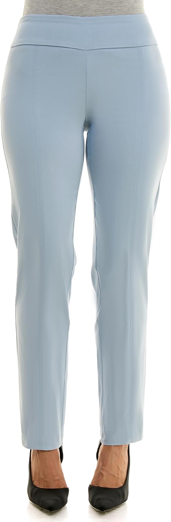 Photo 1 of Zac & Rachel Women's Millennium Fabric - Slim Leg Pull-On Pant, Chambray, 10