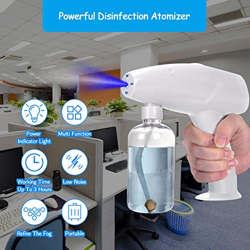 WowTowel 2021 Upgraded Disinfectant Sprayer, Disinfectant Steam Gun ULV Sprayer Cordless