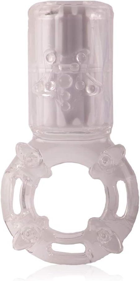 The Screaming O Big OMG Vibrating Ring, Clear, Transparent