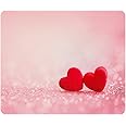 Nicokee Cute Love Hearts Gaming Mouse Pad Pink Heart Girlfriend Wife Non-Slip Rubber Mouse Pad for Computers, Laptop, Office,