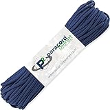 Paracord Planet 100' Hanks Parachute 550 Cord Type III 7 Strand Paracord Top 40 Most Popular Colors (Midnight Blue)