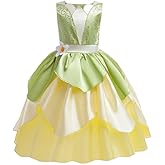 Lito Angels Frog Princess Birthday Dress Up Halloween Costume for Little Kids Girls, Green
