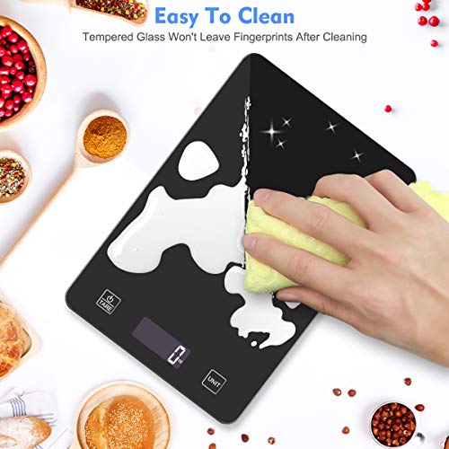 image for Nicewell Food Scale, 11lb Digital Kitchen Black Scale Weight Grams and