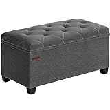 SONGMICS Storage Ottoman Bench, Bench with