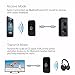 Bluetooth 4.1 Transmitter and Receiver, 2-In-1 3.5mm Wireless Audio Adapter Car Kit for TV / Home Stereo System,Headphones,Speakers, MP3 / MP4,iPhone and More