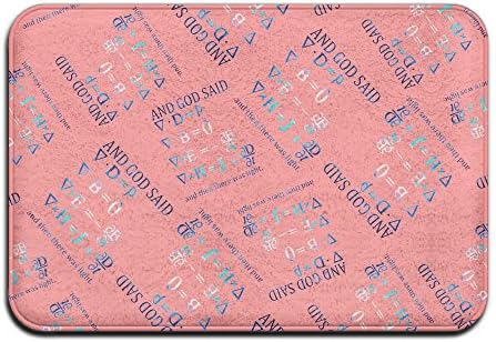 God Said Maxwell Equations And Then There Was Light Decor Doormat