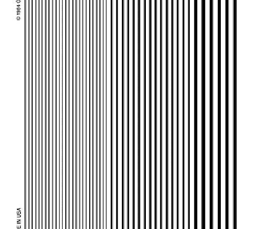 Stripes black Dry Transfer Decals Woodland Scenics