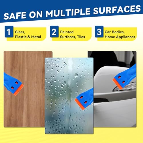 LBOYLOVE® Sticky Stuff Remover Spray, Sticker and Adhesive Remover Kit with Plastic Scraper and Cloth, for Tape, Sticker Residue, Tar, Grease, Chewing Gum, Wax, Wet Paint, Crayon, Floor and More