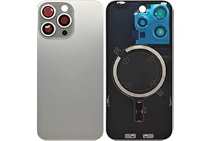 1Pcs/Lot Back Cover Glass for iPhone 15 Pro Max Battery Housing Cover Rear Door Replacement 2IN1 Quality with Small Parts Met