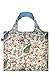 LOQI Museum Wall Hanging with Peacocks and Peonies Reusable Shopping Bag, Multicolored