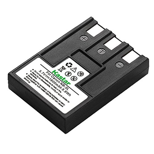 Kastar Battery (1-Pack) for Canon NB-3L and PowerShot SD10, SD100, SD110, SD20, SD500, SD550, Digital IXUS 700, 750, i5, Digital 30, 30a, 600, 700, D30, D30a, D53Z, IXY Digital L, IXY Digital L2