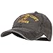 E4hats US Marine Corps Veteran Military Embroidered Washed Cap - Black OSFM