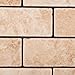 Andean Vanilla Peruvian Travertine 2 X 4 Tumbled Brick Mosaic Tile - 6