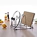 Pan Organizer Rack - Kitchen Cabinet Pantry Pots and Pans Holder, Black