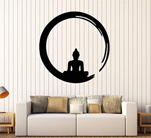 Wall Decal Sticker Art Mural Home Decor Buddha Buddhism Meditation Circle Enso Zen Religion Tattoo Decor Living Room Art