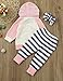 Newborn Baby Girls Clothes Long Sleeve Summer Breathable Hoodie Tops Sweatsuit Pants with Headband Outfits Set(18-24 Months)