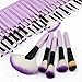 HeCloud 32-Piece Set Professional Cosmetic Blending Makeup Brushes Set with Bag (Purple)