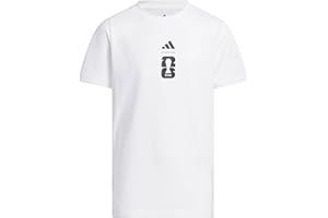 Adidas Boys World Cup 26 Official Match Ball Graphic T-Shirt, White, Medium
