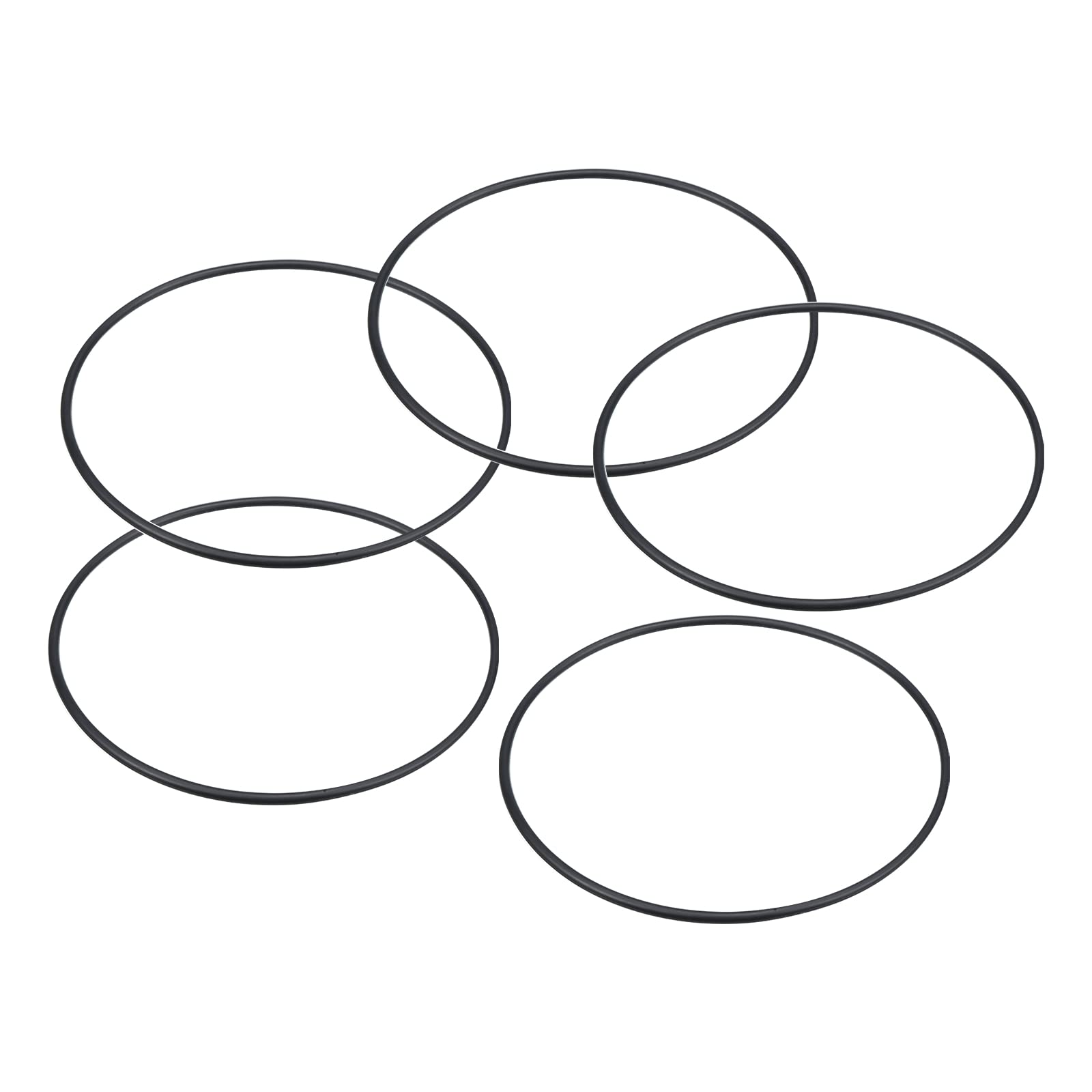 PATIKIL Nitrile Rubber O-Rings 100mm OD 95mm ID 2.65mm Width, 10 Pcs Metric Sealing Gasket for Faucet Plumbing Automotive Repair, Black