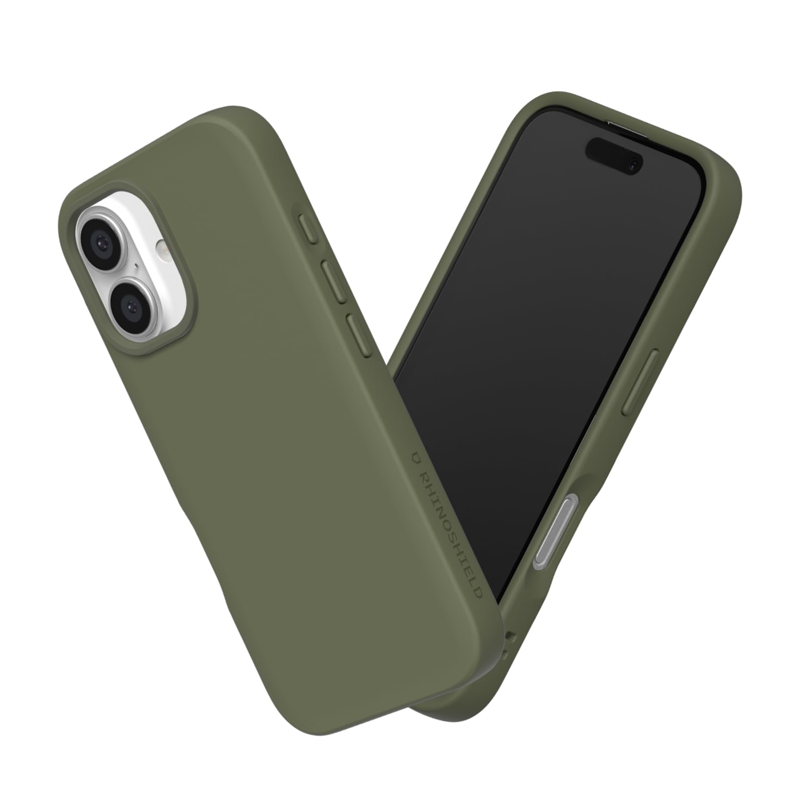 RHINOSHIELD SolidSuit Case Compatible with [iPhone 16] | Shock Absorbent Slim Design Protective Cover with Premium Matte Finish, Camera Control Cutout Design - Seaweed Green