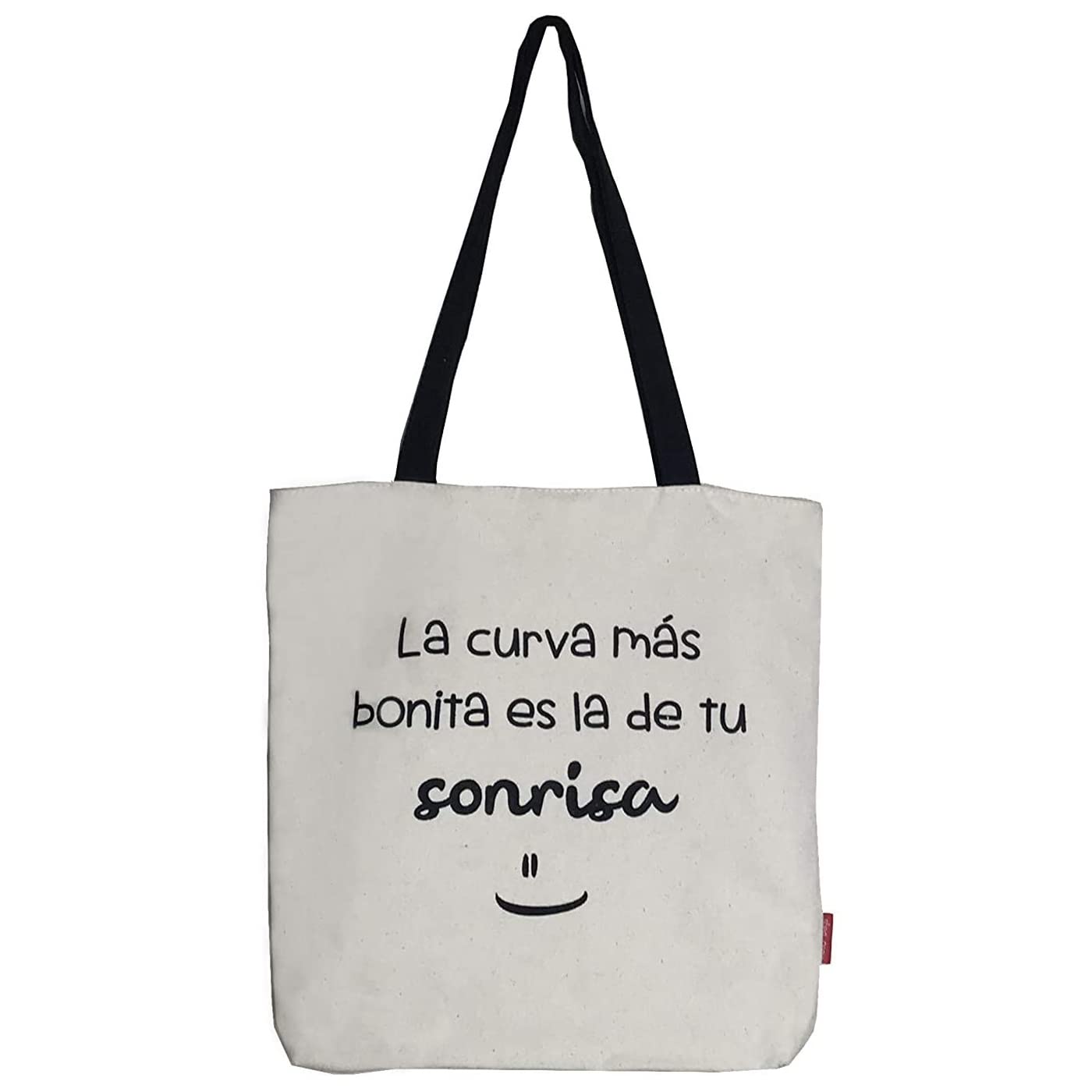 Econanos Hellobags2019 Canvas & Beach Tote Bag, 38 cm, White (Blanco)