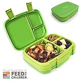 Bentgo Fresh (Green) – Leak-Proof & Versatile 4-Compartment Bento-Style Lunch Box – Ideal for Portion-Control and Balanced Eating On-the-Go – BPA-Free and Food-Safe Materials