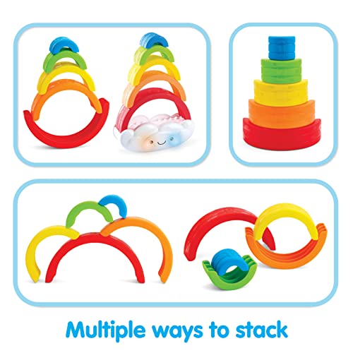 Kidoozie Musical Stack & Learn Rainbow, Stacking Activity Toy for