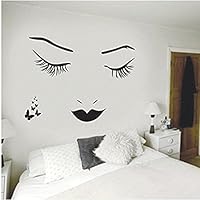 Aigemi Eyelashes Wall Stickers DIY Wall Quote Sticker Decal Home Decor Vinyl Art Mural