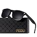 FEIDU Cocoons Fitovers Polarized Sunglasses Aviator (XL) (matte/black-2149-OLD-VISION, 2.08)