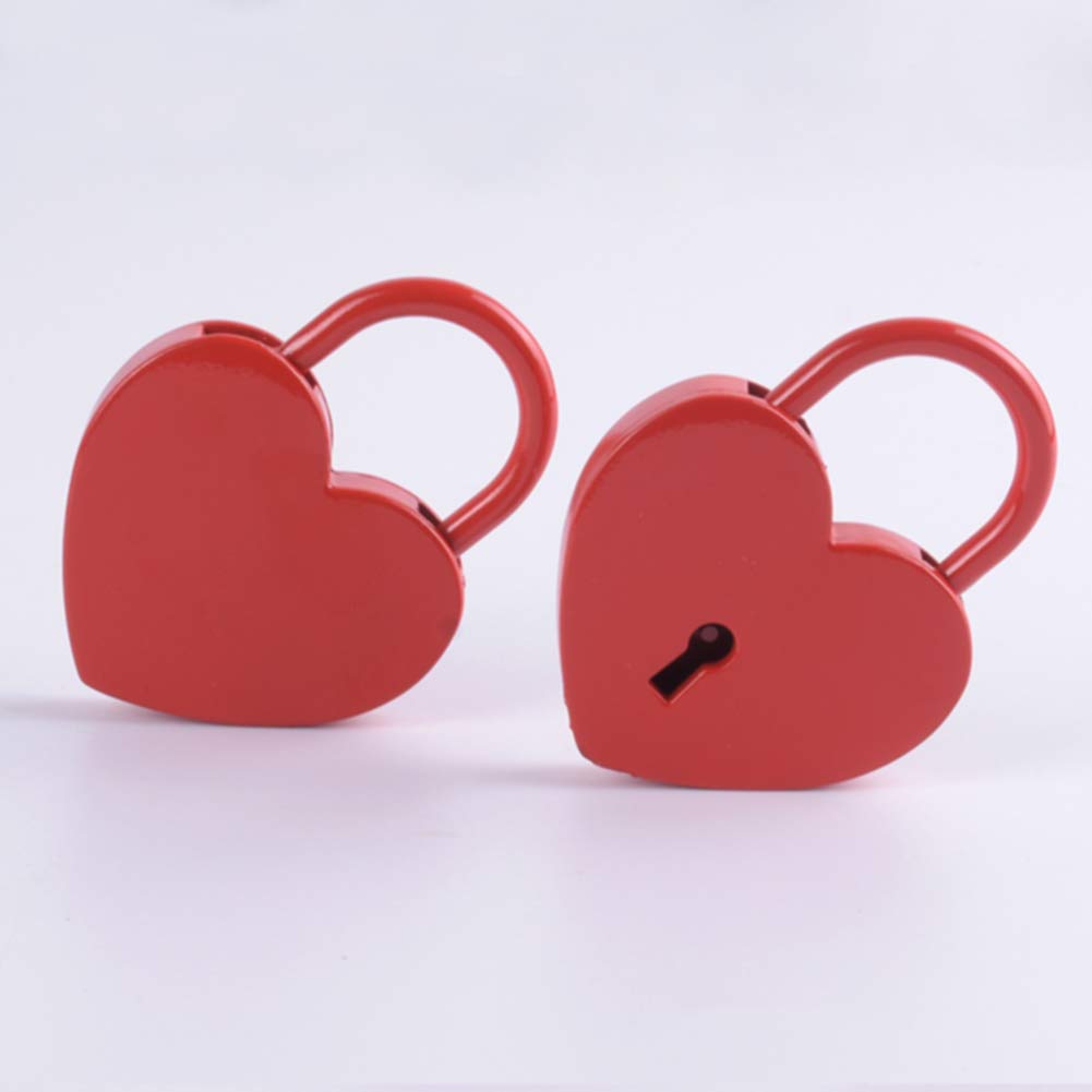 Lock Heart Shaped Diary Book With Key Zinc Alloy Gift Lover