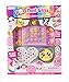 Hot Focus Pop Nail Glitz - 3D Emoji Nail Art Kit for Girls - 53 Piece Set Includes 3D Press on Nails, Nail Stickers, Nail File and Ring