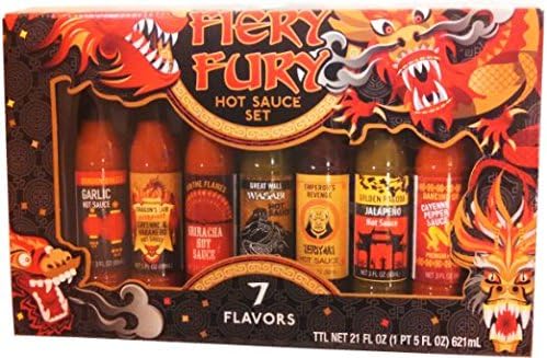 7-piece "HOT SAUCE" Set, Fire-breathing Fun!