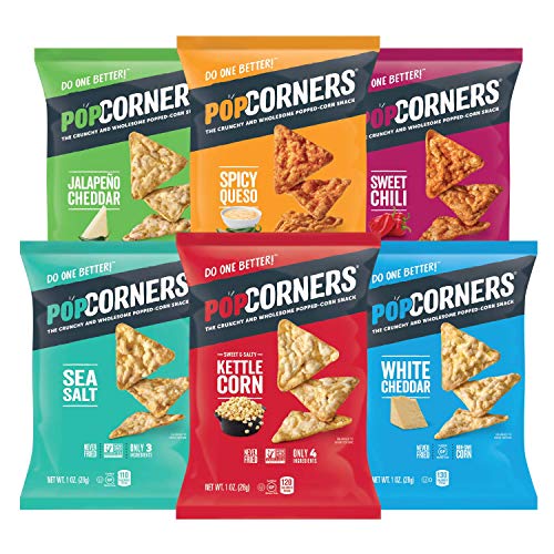 PopCorners Kettle Corn Snack Pack Gluten Free, Vegan Snack (40 Pack
