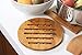 Bamboo Trivet - 2 Piece Set - Wood Trivets Set Eco Friendly Heat Resistant Pot Coasters Protects Counters, Tables