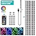 USB LED Strip Light Kit,9.85ft(6x1.64ft) 5050 Flexible RGB Strip Lighting with 18-Key RF Controller for Remote Home Decor Mood Lighting Kit DIY Kitchen, Cupboard, Desk, TV Backlight, Shelf