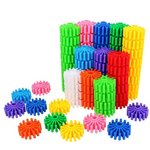 Gears Interlocking Building Set, 80 Pcs Gears Building Set, 10 Color