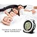 Loud Alarm Clock for Heavy Sleepers - Simple Digital Clock Battery Operated for Hearing Impaired - Easy to Set Electronic Twin Bell Snooze Portable LCD Clock for Kids