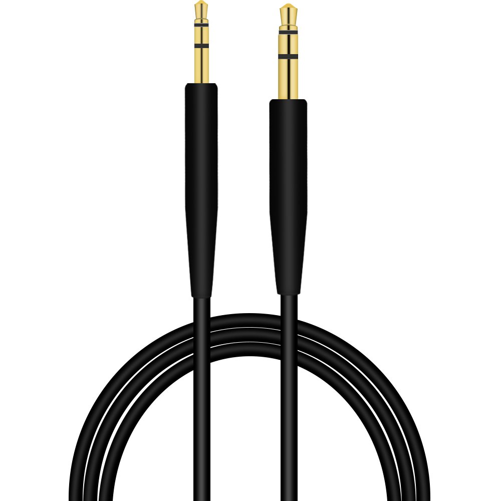 QC45 Audio Cable Compatible with Bose On-Ear 2 OE2 OE2i QC25 QC35 QC35II Soundlink SoundlinkII SoundTrue NC700 Headset (Black)