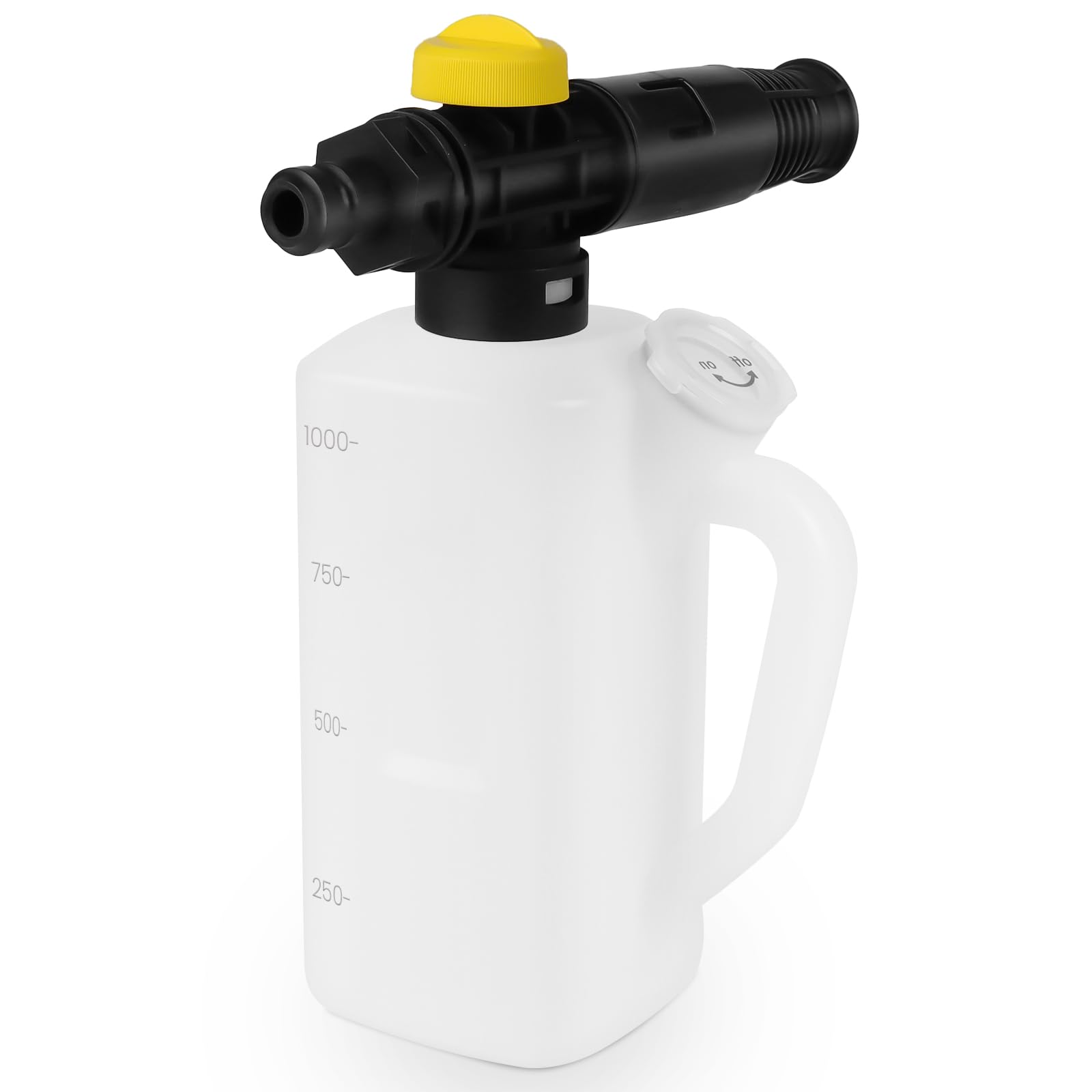 Fai Top 1L Snow Foam Lance Foam Gun Bottle with Adjustable Nozzle and Shampoo Nozzle Foam Lance Compatible with Pressure Washer Nilfisk Click&Clean Pressure Washer Machine (Nilfisk Click&Clean)