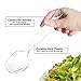 Choice Serving Spoons, Clear, Heavy Duty and Disposable Plastic (Pack of 12 Spoons)