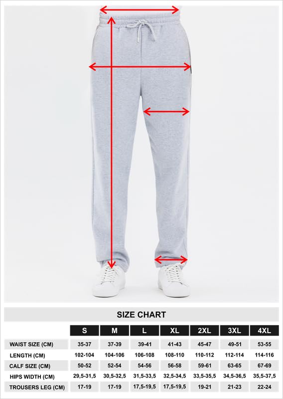 COMEOR Jogginghose Herren Baumwolle Sweathose - Lange Sport Hose Herren - Jogger Trainingshose Herren, Relaxing Hose (Schwarz, XL)