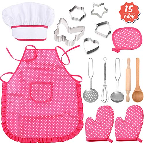 Kitchen Sets For Girls Pack Of 15 Chid Chef Hat And Little