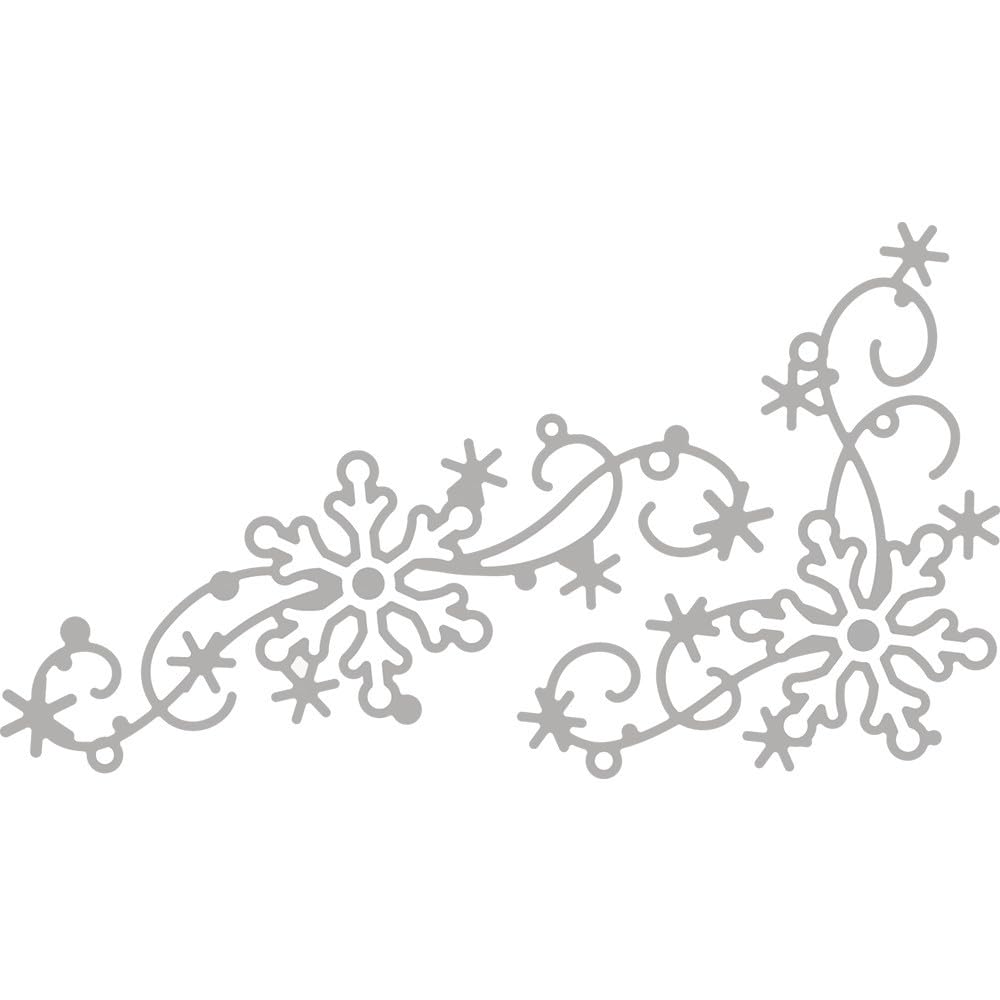 RAYHER Layering Die Set Snowflake Miscellaneous Grey, 1.7 x 1 x 0.02 cm
