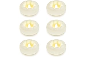 XIANGPENG 6pack Flameless LED White Floating Candles, 3'' Plastic Battery Operated Flickering Waterproof Tealights for Cylinder Vases, Centerpieces at Wedding, Party, Pool, Holiday