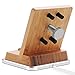 Rerii Bamboo Charge Stand with Aluminum Base, iPhone Charging Dock, iPhone Charger, Stand for iPhone 8/7 / 6 Plus, iPhone Xs, iPhone XR, iPhone 5S, iPad Air, iPad Mini, Support Charging with Case