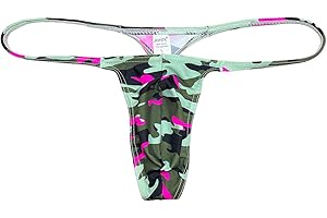 OROCOJUCO Men's Mini Bikini T-back Underwear Slim Cut Pouch Swim G-string Minimal Coverage Tangas Hipster String Thong