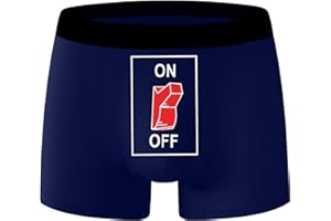 Mens Underwear for Men Novelty Pattern Printing Men's Boxer Briefs Fun Short Mens Briefs Underwear with On Off Funny Gifts