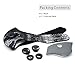 CFORWARD Dustproof Mask Activated Carbon Filtration Exhaust Gas Anti Pollen Allergy PM2.12 Face Mask for Running Cycling and Other Outdoor Activities(591TY)